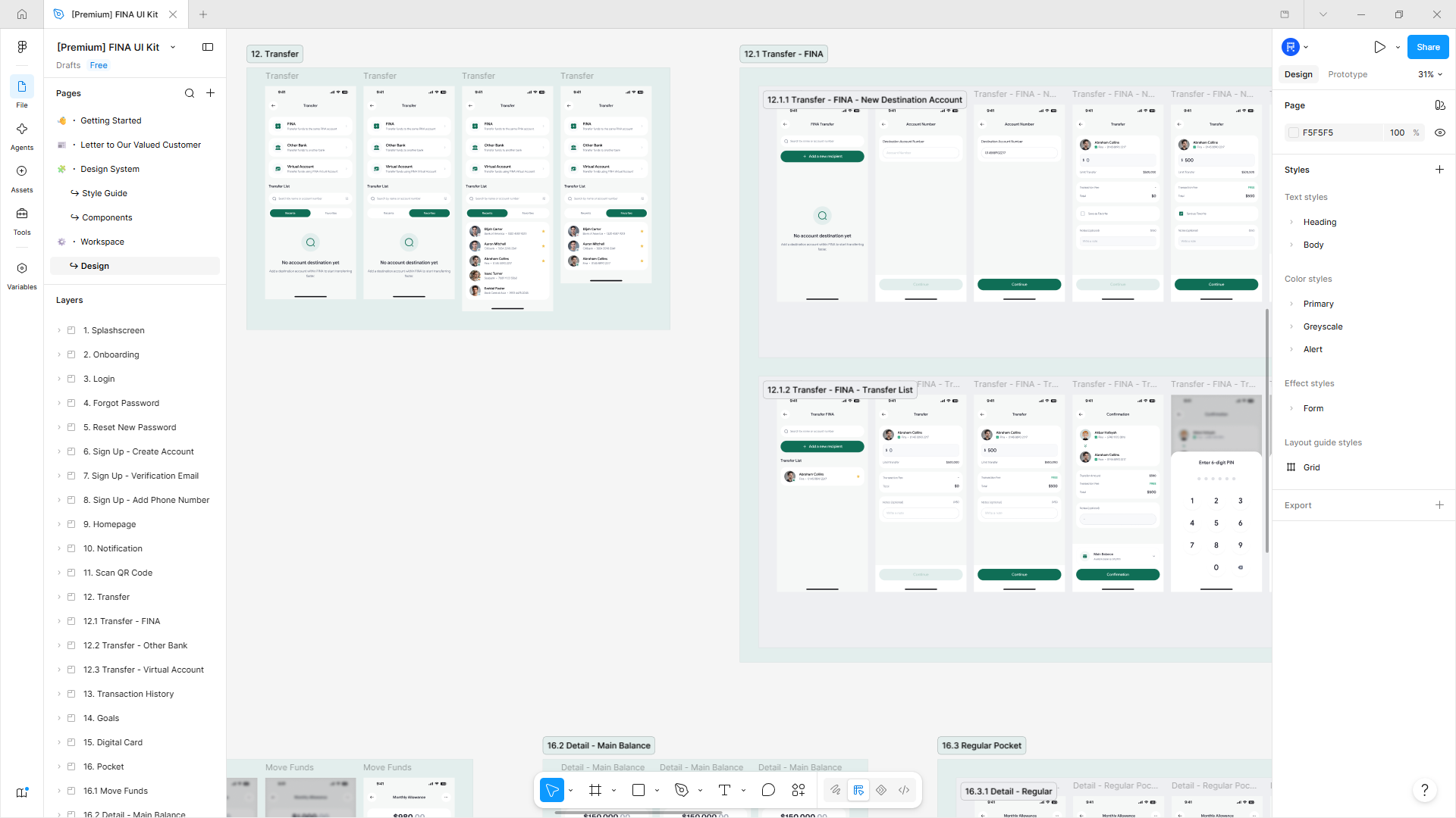 FINA Interactive Flows and Edge States