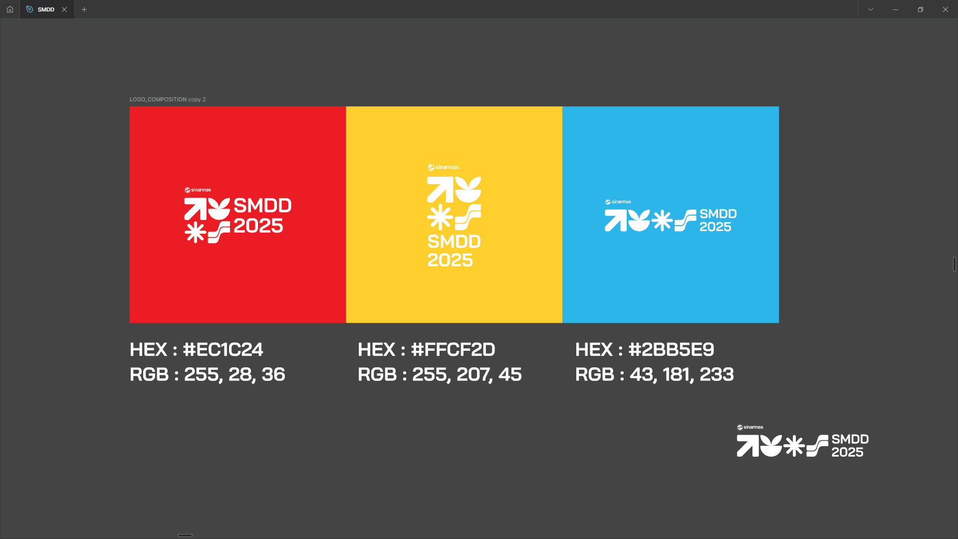 SMDD 2025 Color Palette and Typography Hierarchy